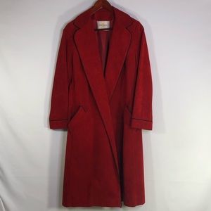 Vintage 1958 Suede Red Robe John Hogan Womens 6